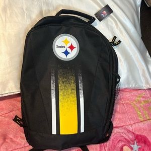 Vintage Official NFL Pittsburgh Steelers Laptop/Tablet Backpack. Black